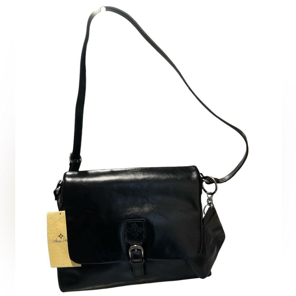 Patricia Nash Mili Leather Medium Flap Crossbody w/ Coin Pouch